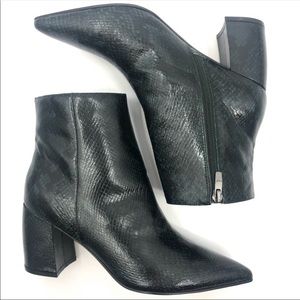 Marc Fisher “Retire” Snakeskin Reptile Ankle Boot